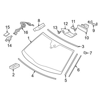 Porsche OE - Windshield Glass