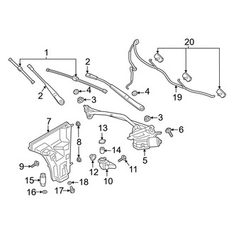 Porsche OE - Windshield - Wiper & Washer Components
