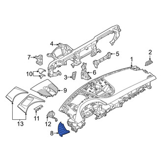 Porsche OE - Left Instrument Panel Side Cover