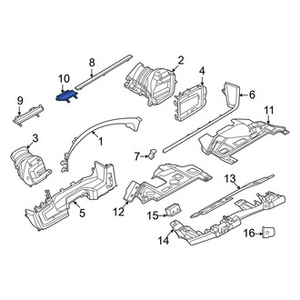 Porsche OE - Center Lower Instrument Panel Molding