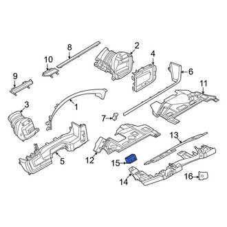 Porsche OE - Instrument Panel Knee Bolster Bracket