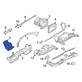 Porsche OE - Front Left Dashboard Air Vent