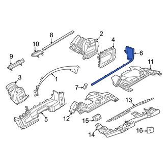 Porsche OE - Center Lower Instrument Panel Molding