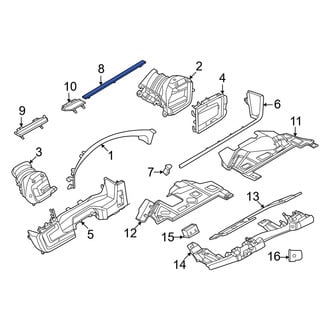 Porsche OE - Right Lower Instrument Panel Molding