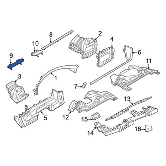 Porsche OE - Left Lower Instrument Panel Molding