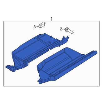 Porsche OE - Front Glove Box Assembly