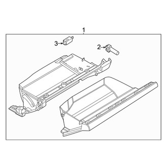 Porsche OE - Instrument Panel - Glove Box
