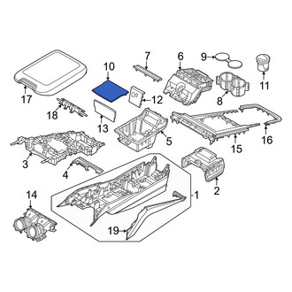 Porsche OE - Front Console Mat