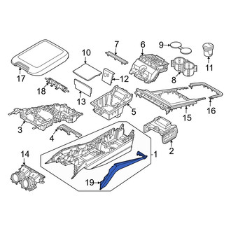 Porsche OE - Front Left Console Panel