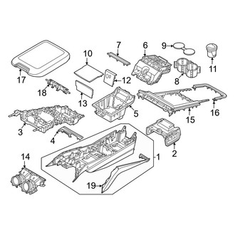 Porsche OE - Front Console (Body & Components)