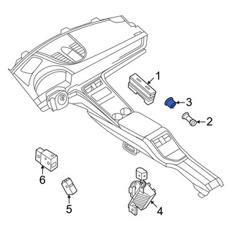 Porsche OE - Rear 12 Volt Accessory Power Outlet Housing