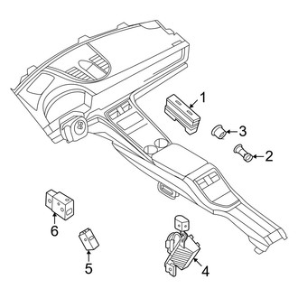 Porsche OE - Front Console (Switches)