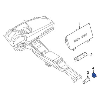 Porsche OE - Rear 12 Volt Accessory Power Outlet Housing