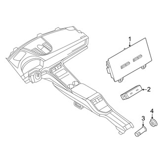 Porsche OE - Rear Console (Switches)