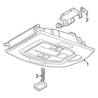 Porsche OE - Overhead Console