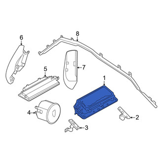 Porsche OE - Upper Instrument Panel Air Bag