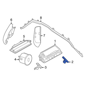 Porsche OE - Right Instrument Panel Air Bag Bracket