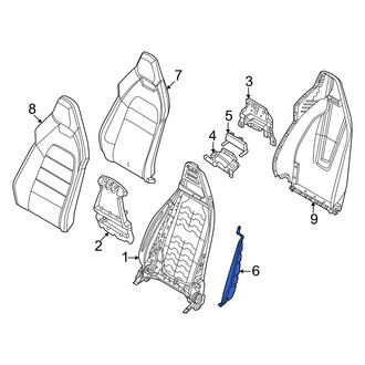 Porsche OE - Front Left Seat Air Bag Bracket