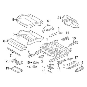 Porsche OE - Seats & Tracks - Front Seat Components (Seat Cushion, Sport Seat)
