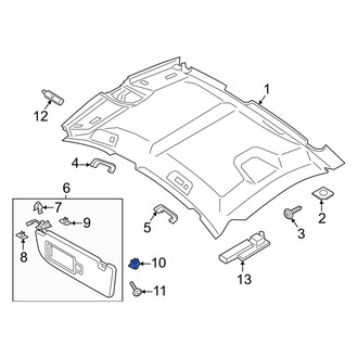 Porsche OE - Sun Visor Holder