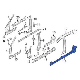 Porsche OE - Left Inner Rocker Panel