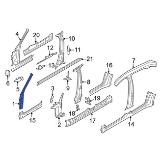 Porsche OE - Left Outer Body A-Pillar