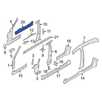 Porsche OE - Left Inner Rocker Panel