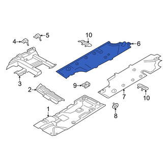Porsche OE - Front Right Floor Pan Splash Shield