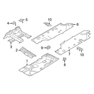 Porsche OE - Pillars, Rocker & Floor - Floor & Rails