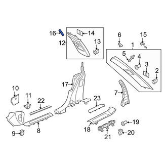 Porsche OE - Front Left Dashboard Air Vent
