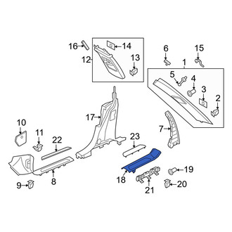 Porsche OE - Front Left Door Sill Plate