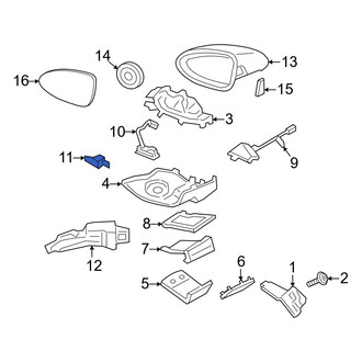Porsche OE - Front Right Park Assist Camera Housing