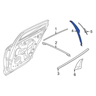 Porsche OE - Rear Right Door Applique