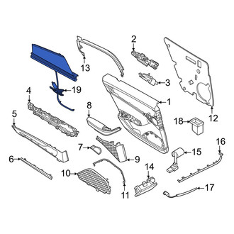 Porsche OE - Rear Left Door Glass Sunshade