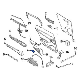 Porsche OE - Front Door Interior Trim Panel Cap