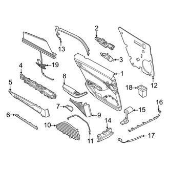 Porsche OE - Rear Door - Interior Trim