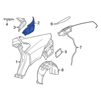 Porsche OE - Rear Left Quarter Panel Extension