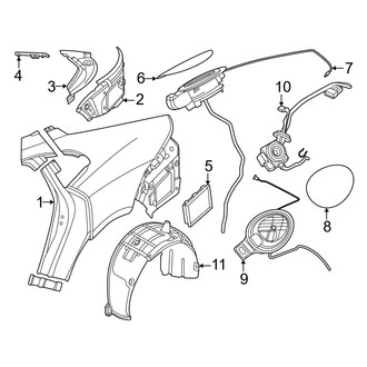 Porsche OE - Quarter Panel & Components (4 E-Hybrid / 4S E-Hybrid / Turbo E-Hybrid / Turbo S E-Hybrid)