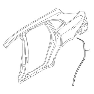 Porsche OE - Quarter Panel - Exterior Trim