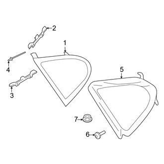Porsche OE - Quarter Panel - Glass