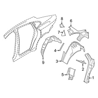 Porsche OE - Quarter Panel - Inner Structure