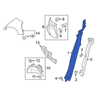 Porsche OE - Left Lower Body C-Pillar Trim Panel