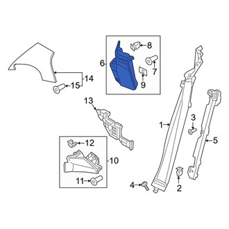 Porsche OE - Left Lower Body C-Pillar Trim Panel