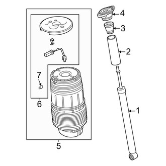 Porsche OE - Rear Suspension - Shocks & Components (W/O Dynamic Chassis Control)