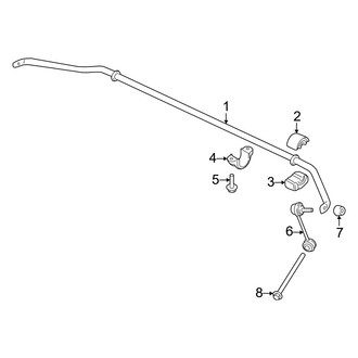 Porsche OE - Rear Suspension - Stabilizer Bar & Components (W/O Dynamic Chassis Control)