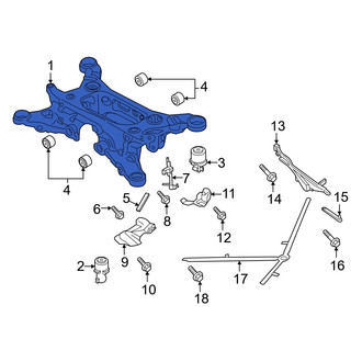 Porsche OE - Rear Suspension Subframe Crossmember