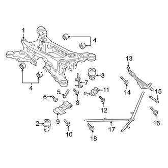 Porsche OE - Rear Suspension - Suspension Mounting