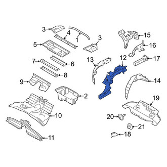 Porsche OE - Rear Left Frame Side Member