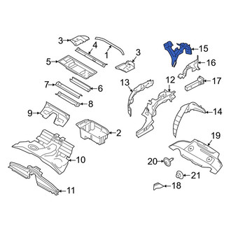Porsche OE - Rear Left Frame Stiffener