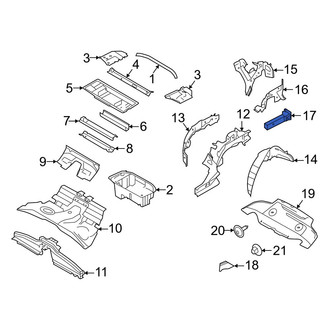 Porsche OE - Rear Left Frame Rail End